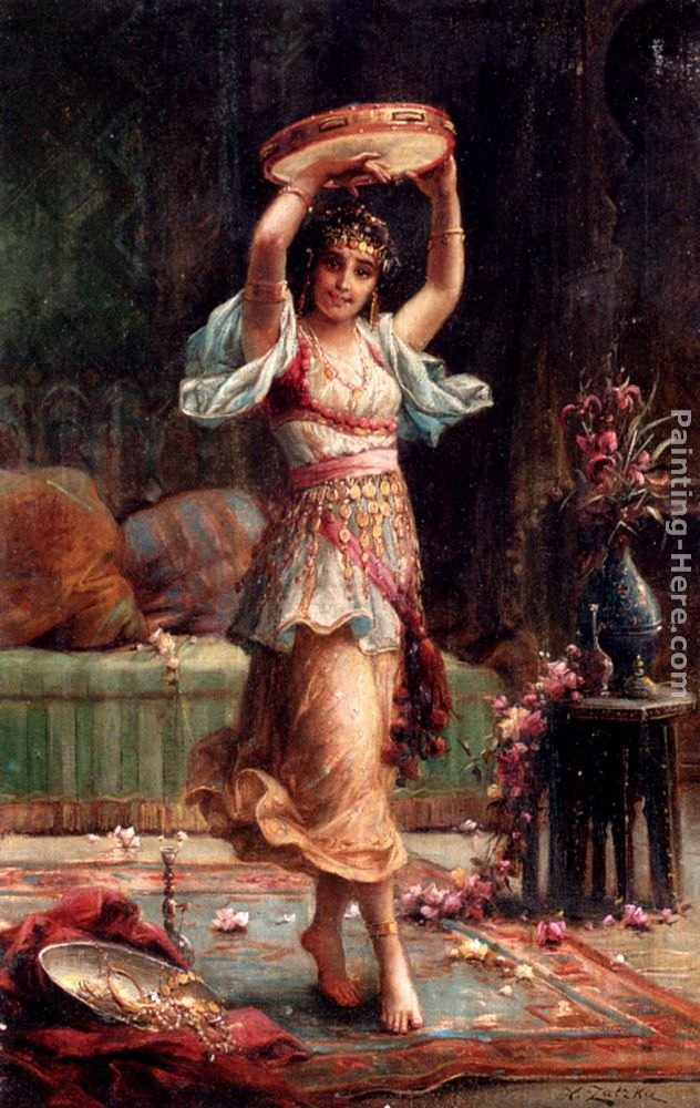 Hans Zatzka The Tambourine Player